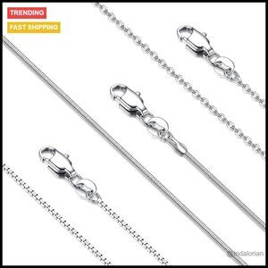 Stainless Steel Necklace Chains Set, 3Pcs, 16-30 Inches, Hypoallergenic